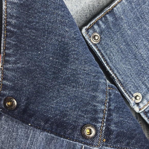 ⭐️ EMPORIO ARMANI A Line Y2K Denim Skirt Women’s 8 Cosmic Galaxy Patches - Picture 8 of 11